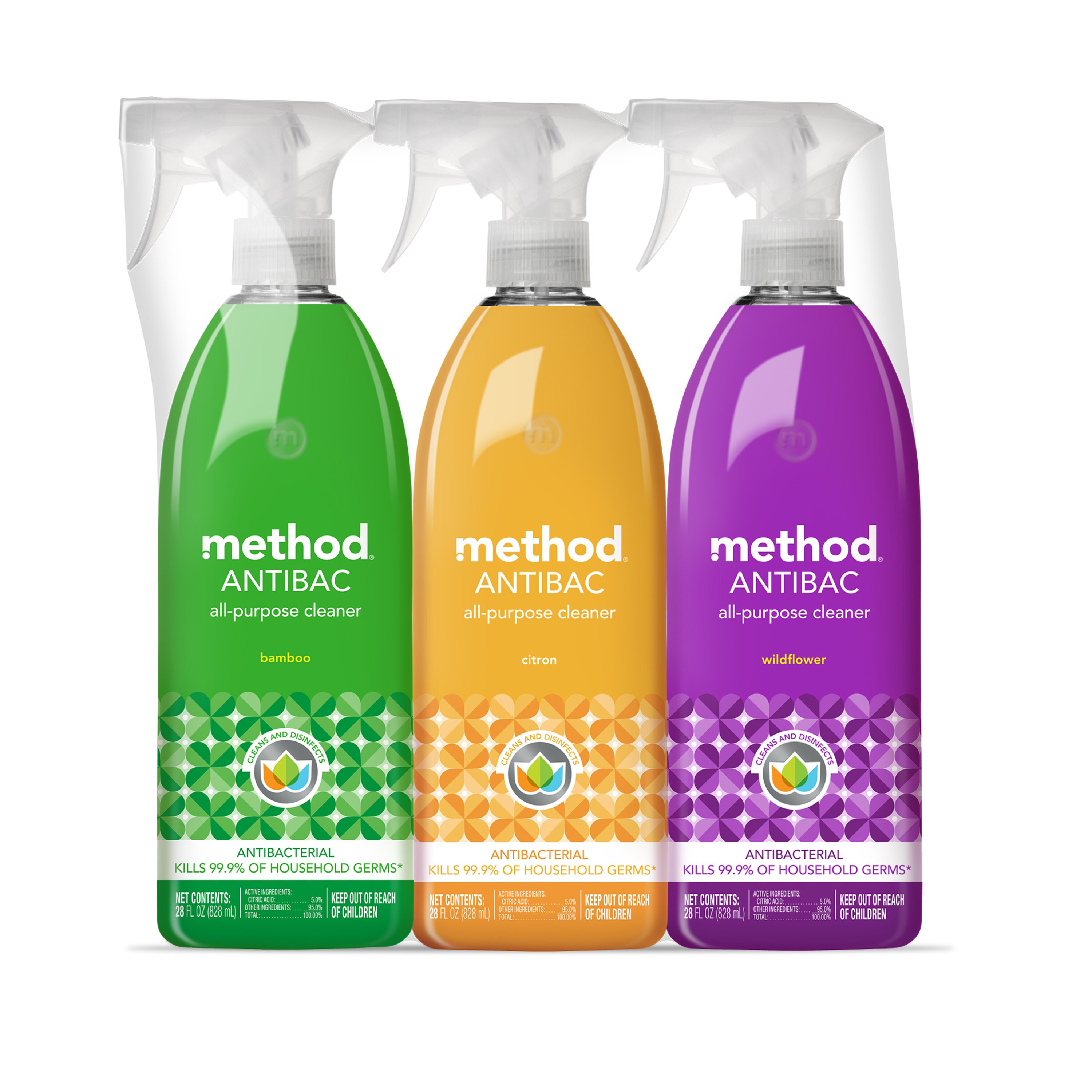 method 28-fl oz Assorted Liquid All-Purpose Cleaner (3-Pack) in